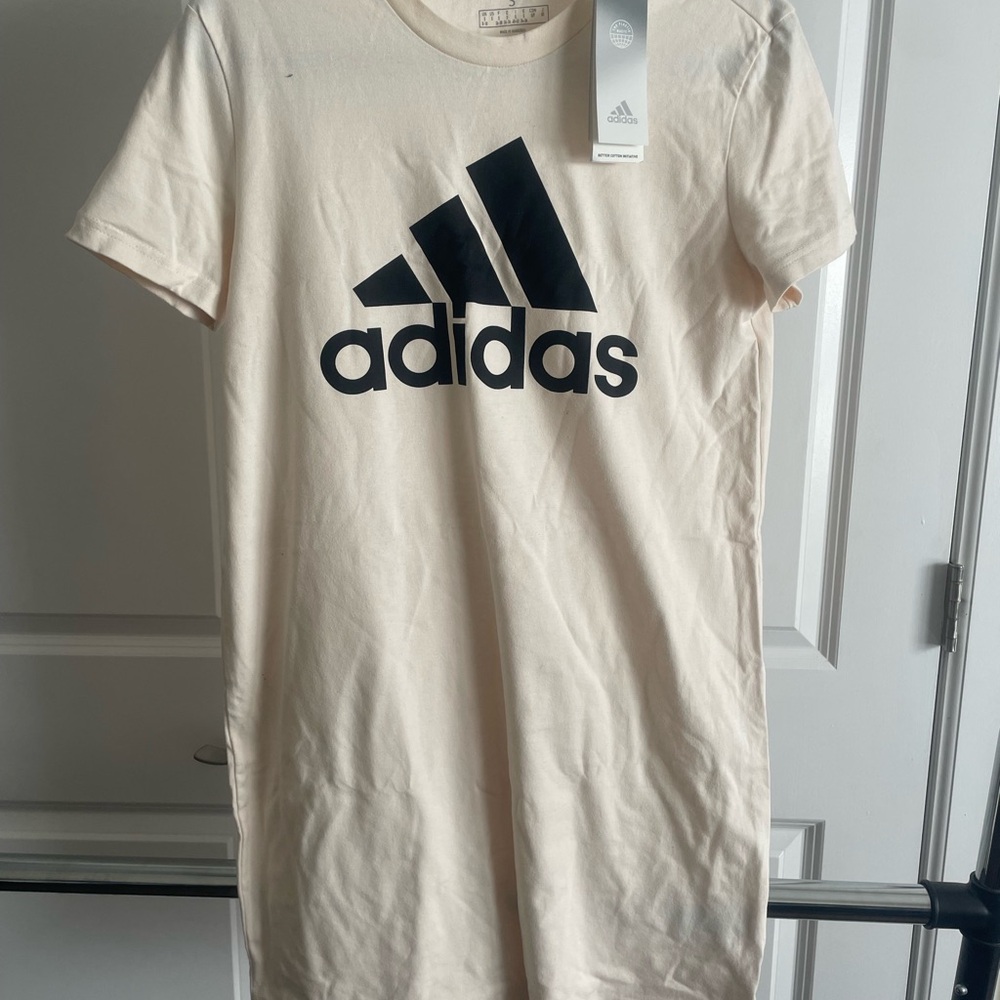 Adidas Cream T-Shirt Dress